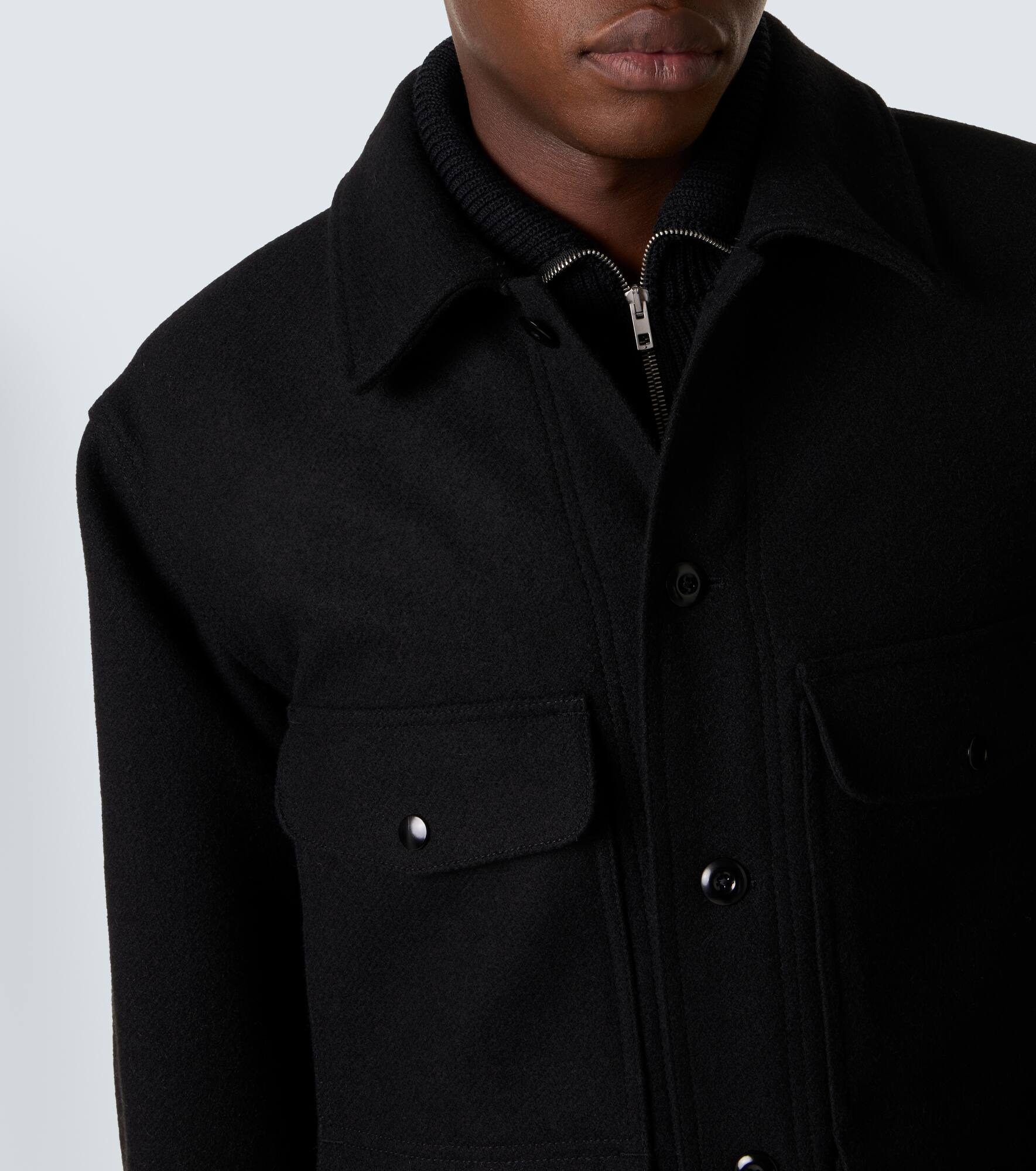 Wool felt field jacket - 7