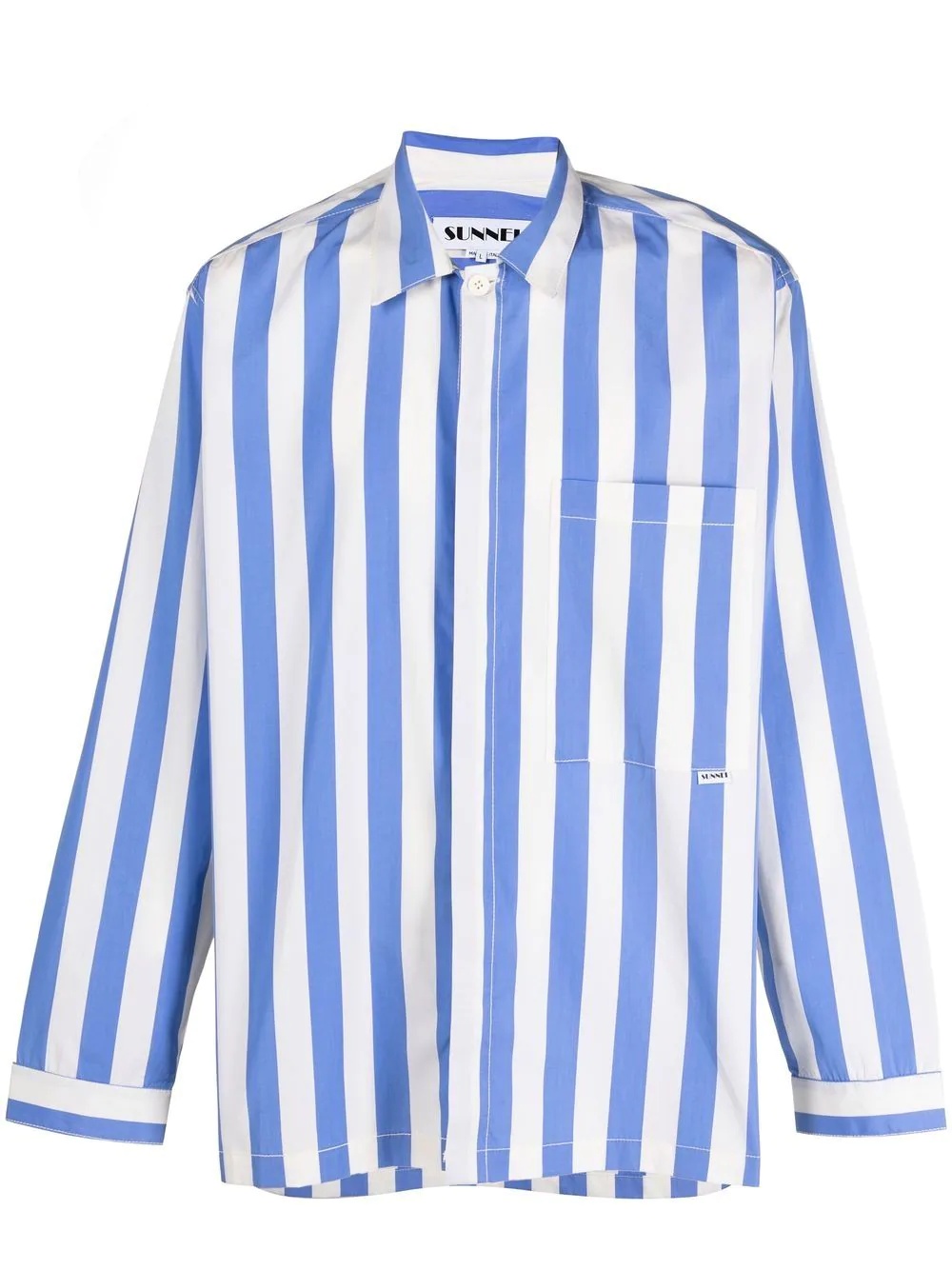 striped cotton shirt - 1