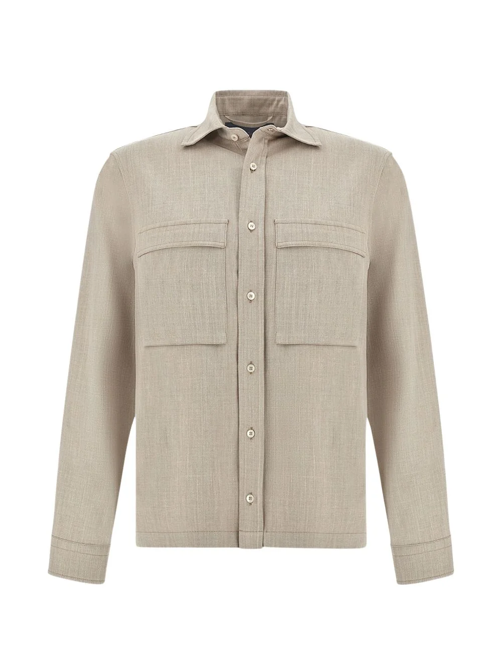 jersey pockets overshirt - 1