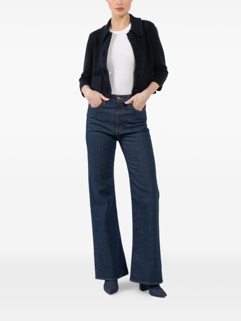 collared pocket cardigan - 2