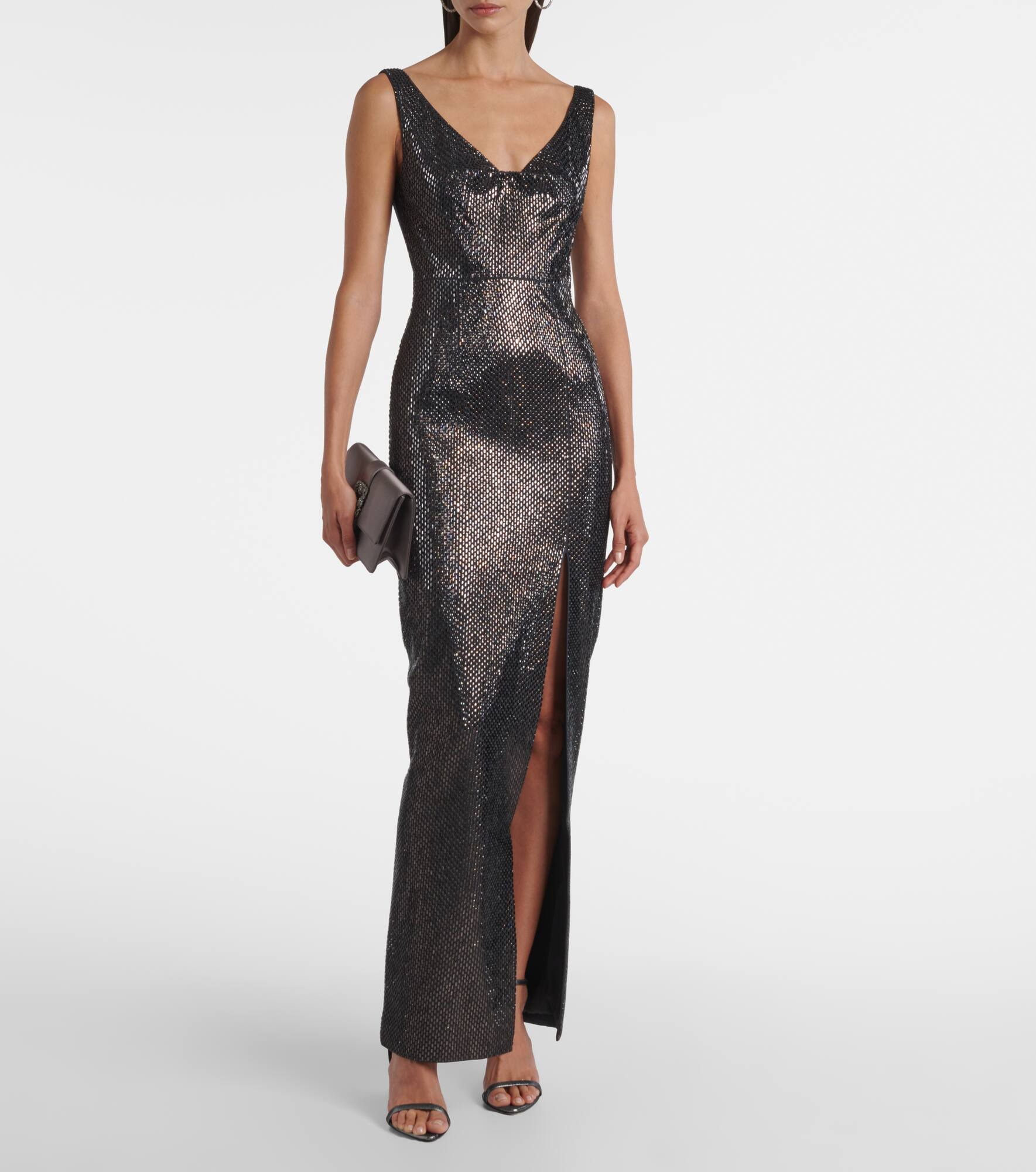 Embellished crêpe gown - 2