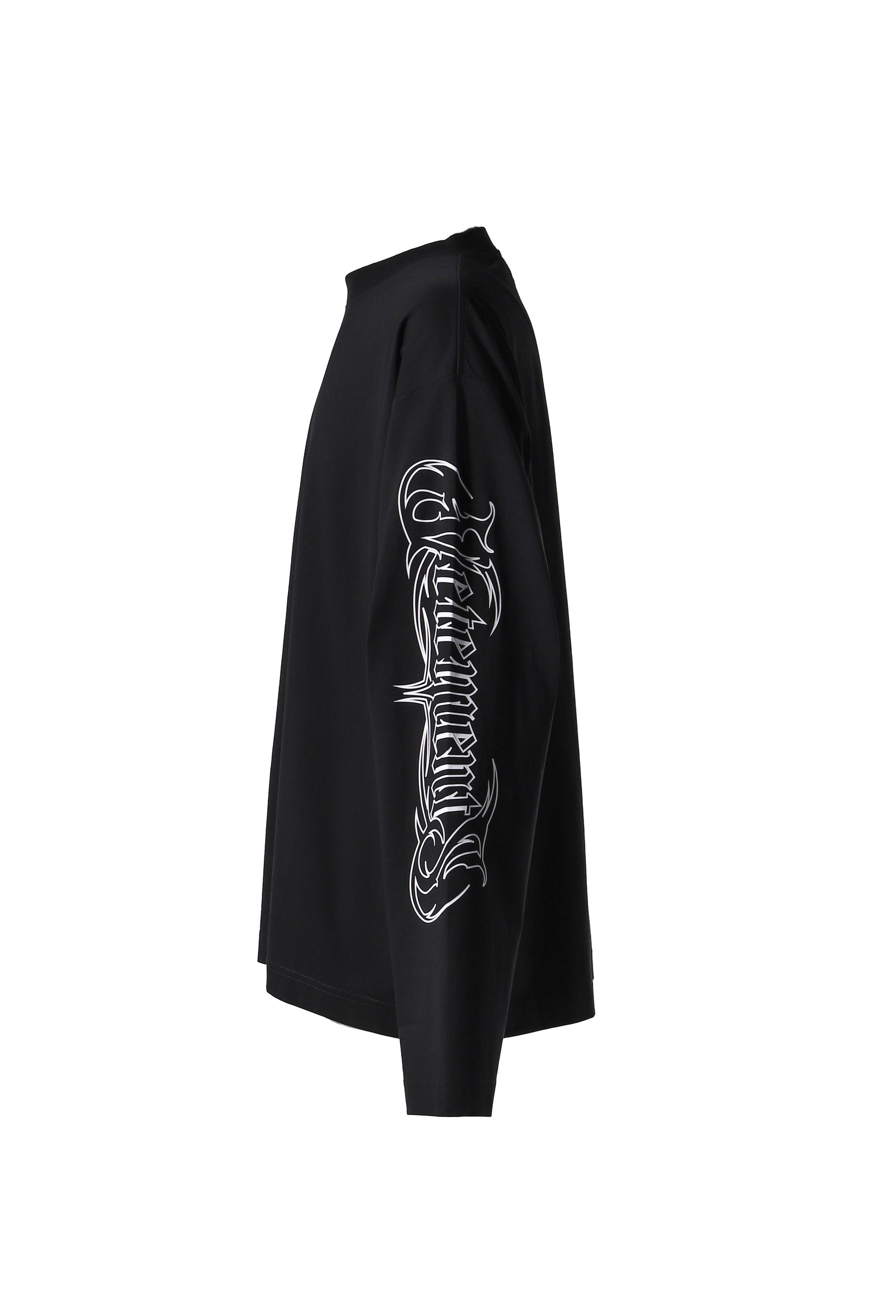 METAL PRINTED LONGSLEEVE / BLK - 7