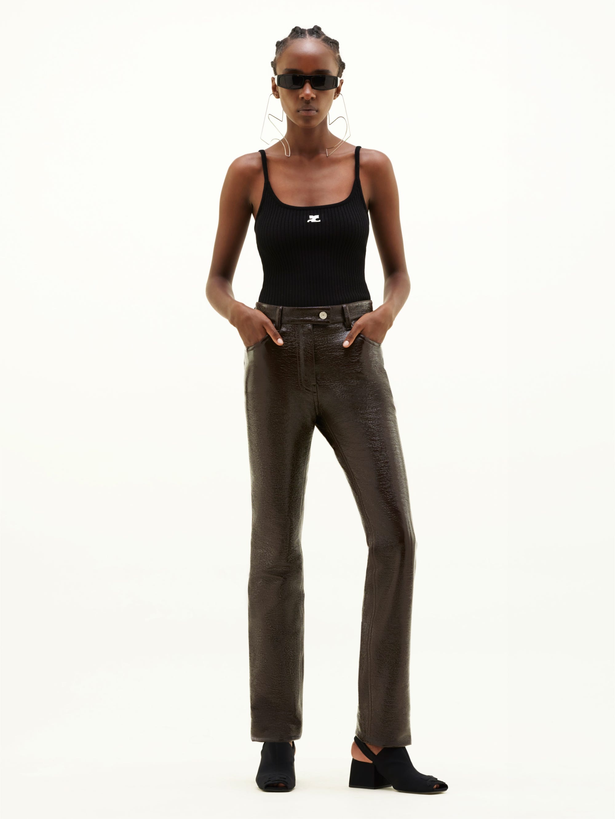 REEDITION RIB KNIT TANK TOP - 2