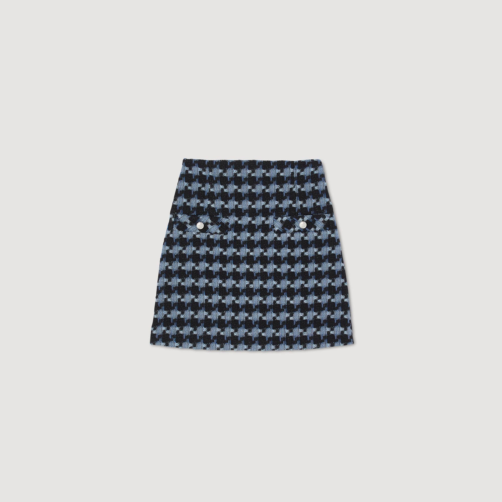 SHORT TWEED SKIRT - 1