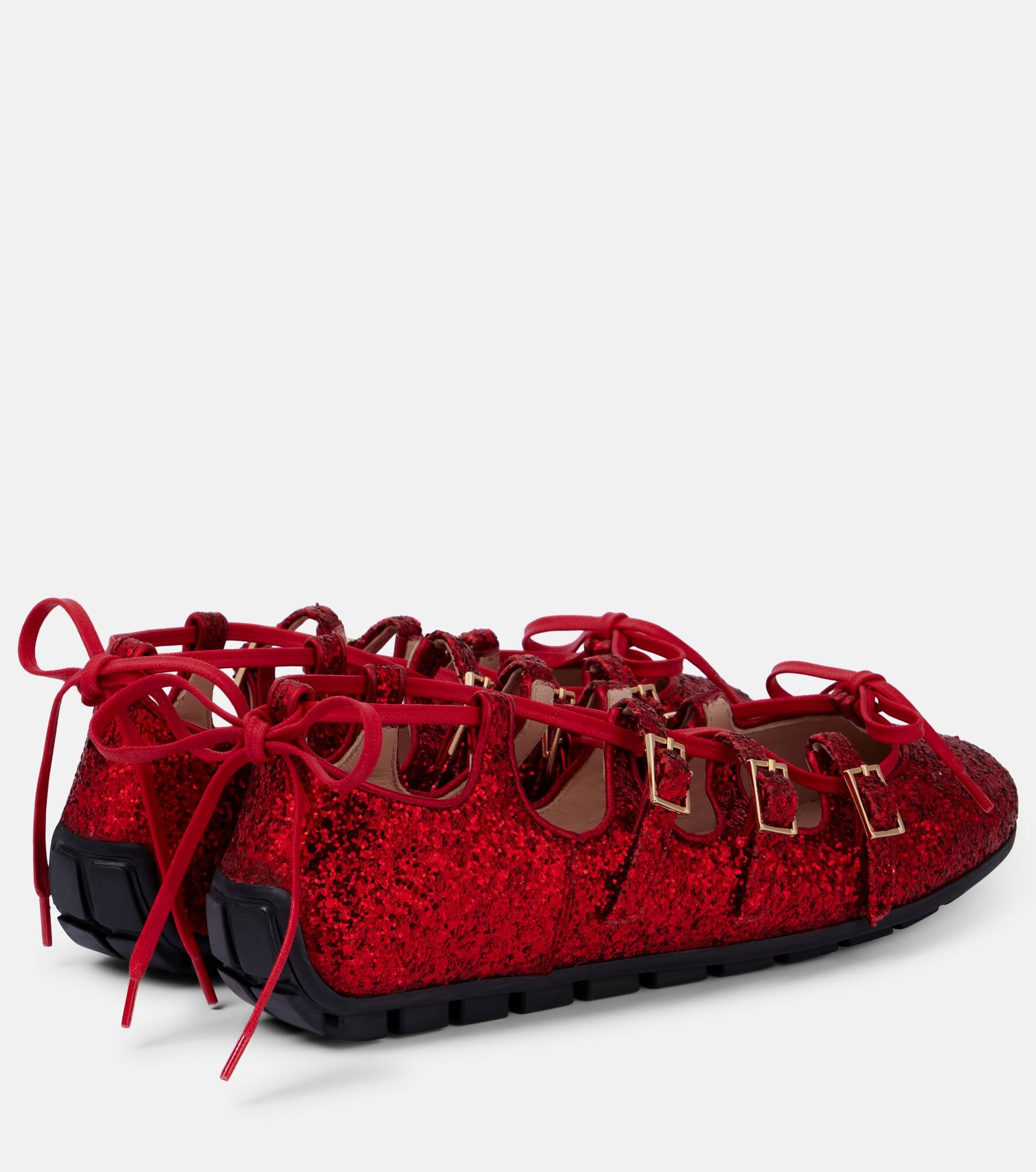 Ghillie glitter ballet flats - 2