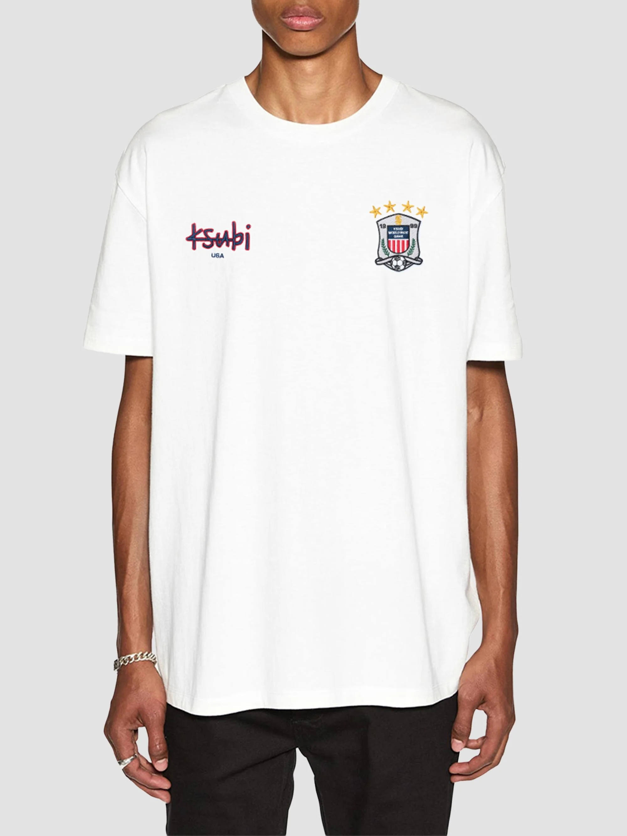 Men's USA Ekcess Crewneck T-Shirt - White - 1