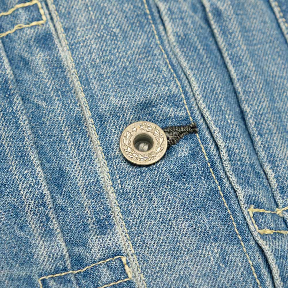 12oz DENIM WW2 MODEL JACKET - USED BLUE - RN29373246 - 4