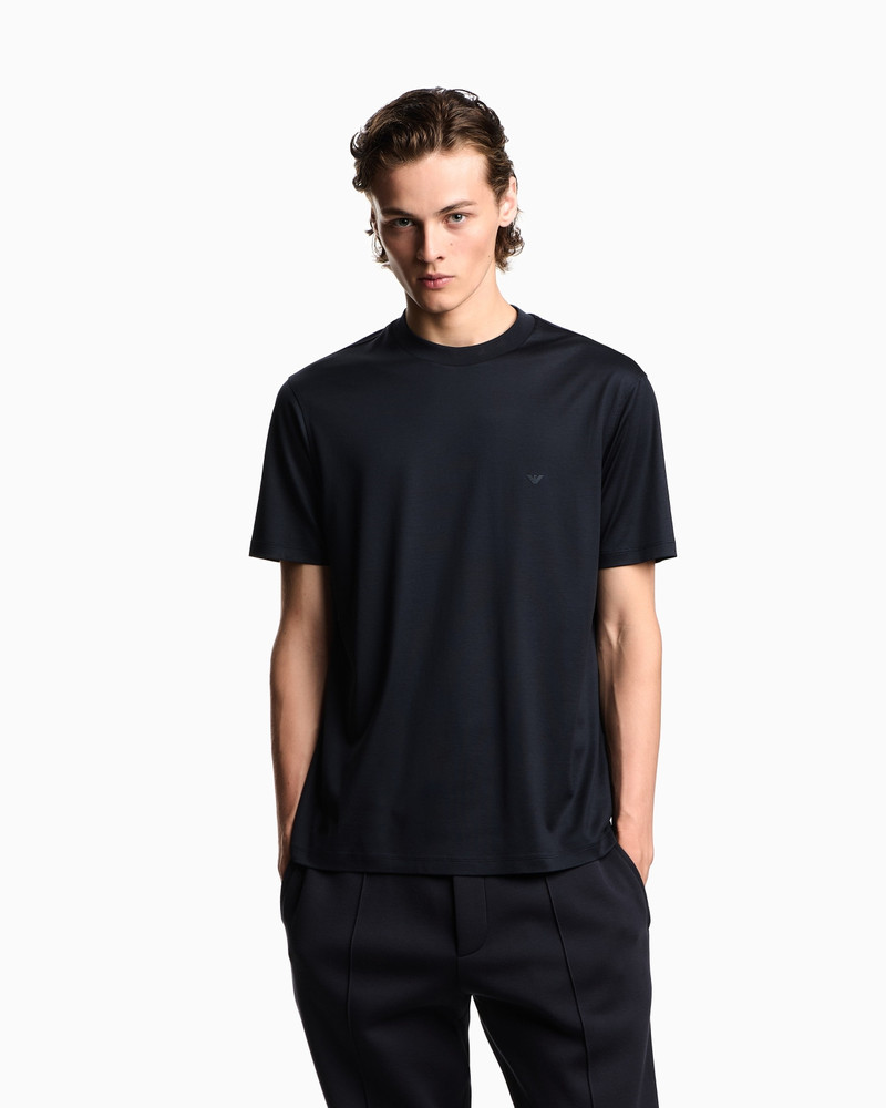 EMPORIO ARMANI TRAVEL ESSENTIALS LYOCELL-BLEND JERSEY T-SHIRT outlook