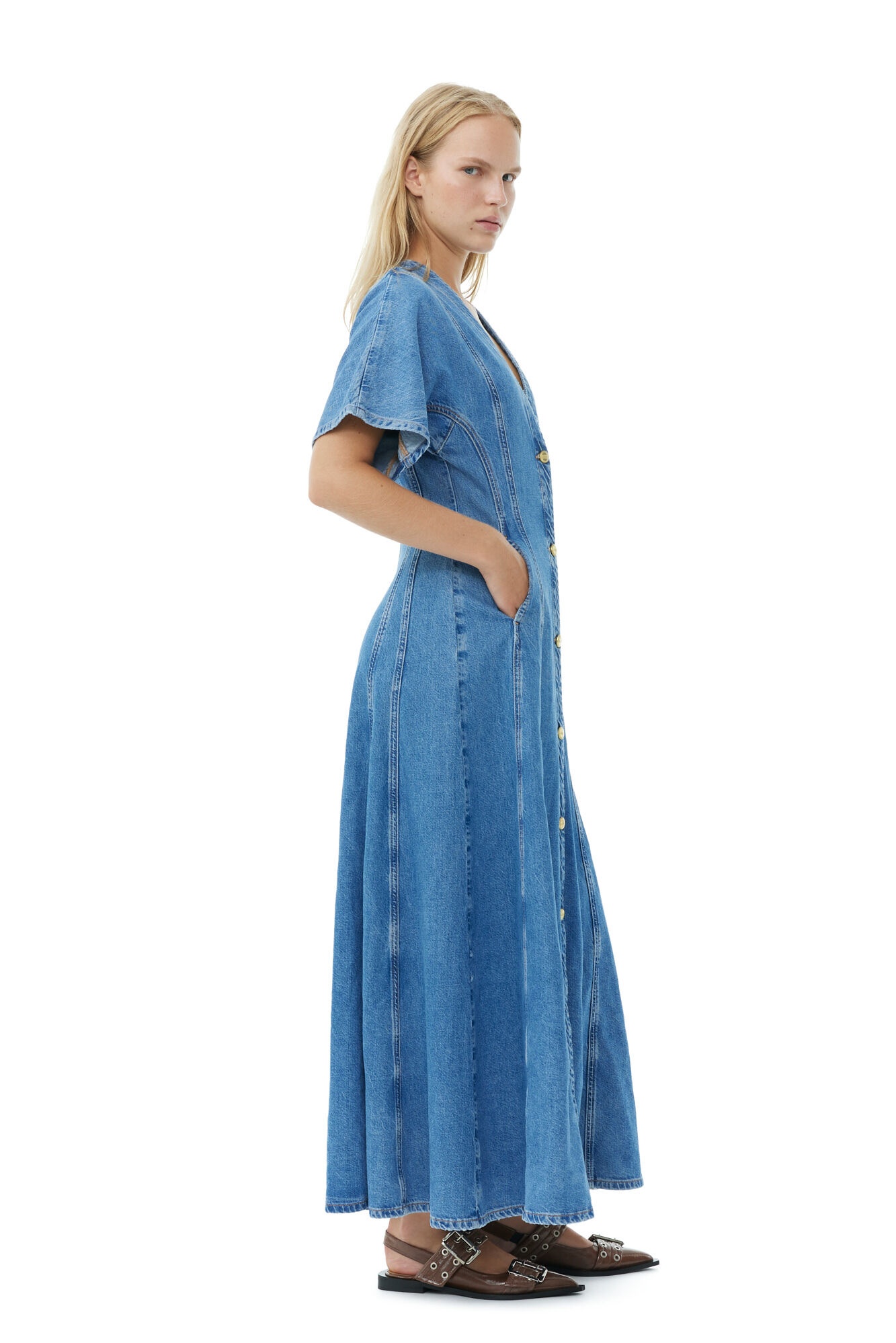 FUTURE DENIM MAXI DRESS - 5