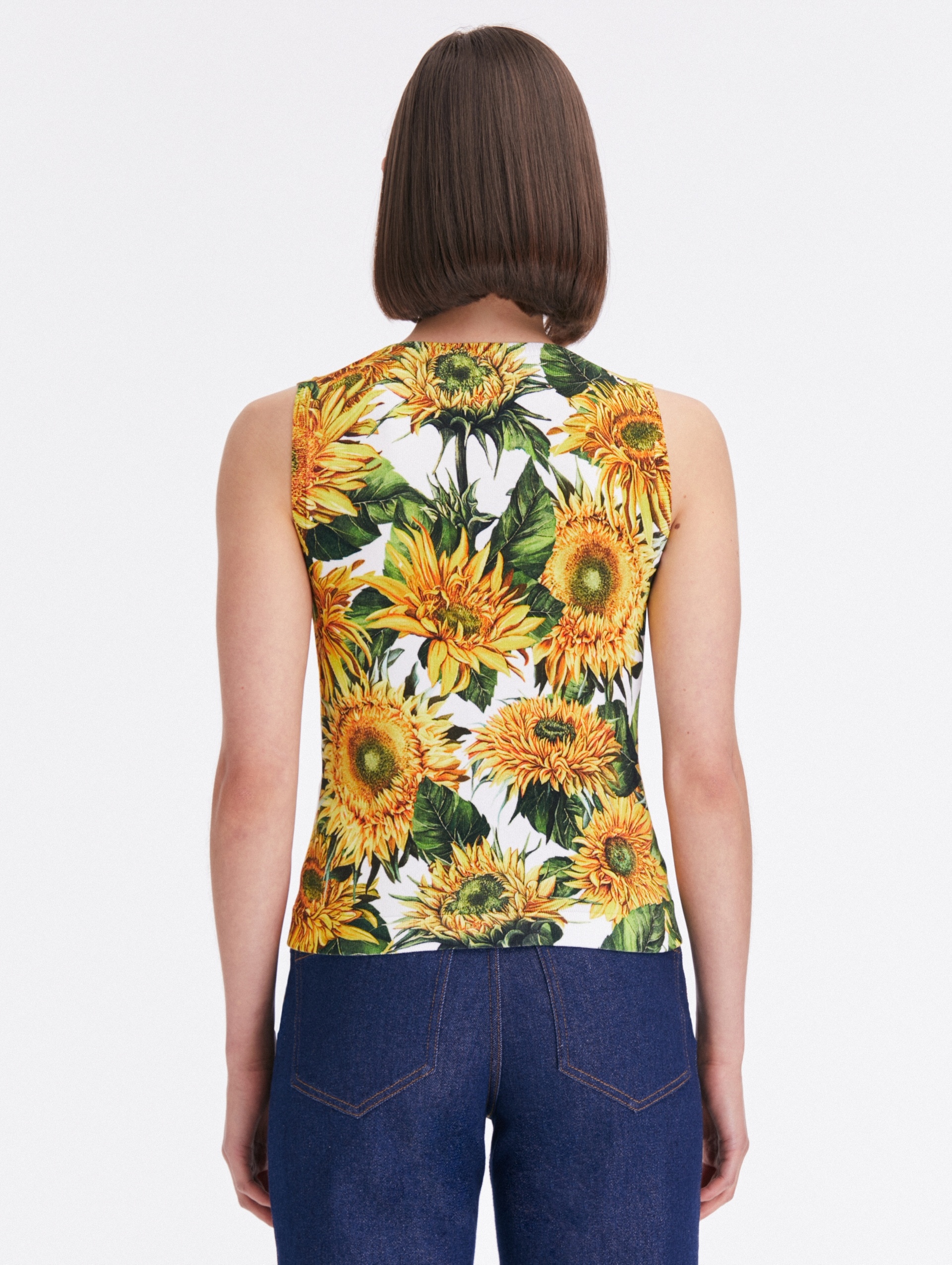 SUNFLOWER PRINTED TANK - 3