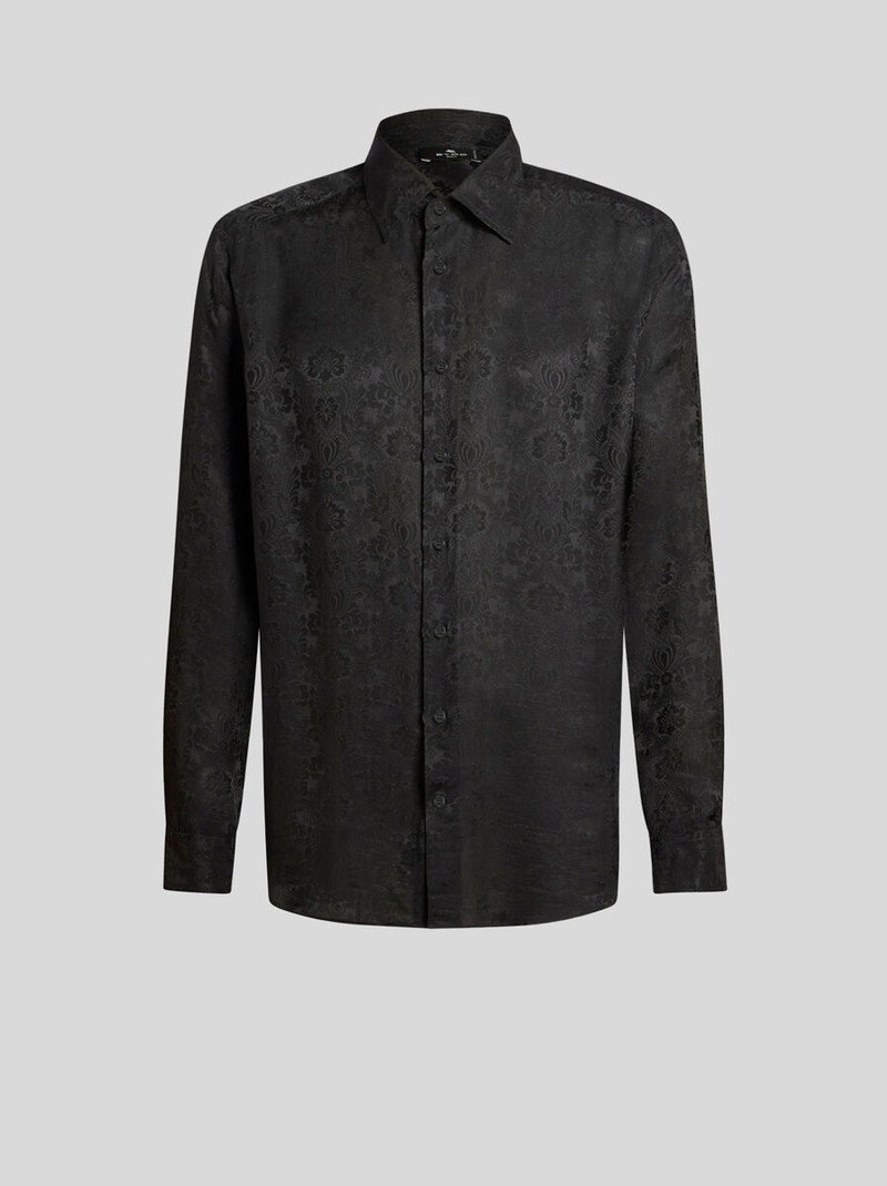 SILK JACQUARD SHIRT - 1