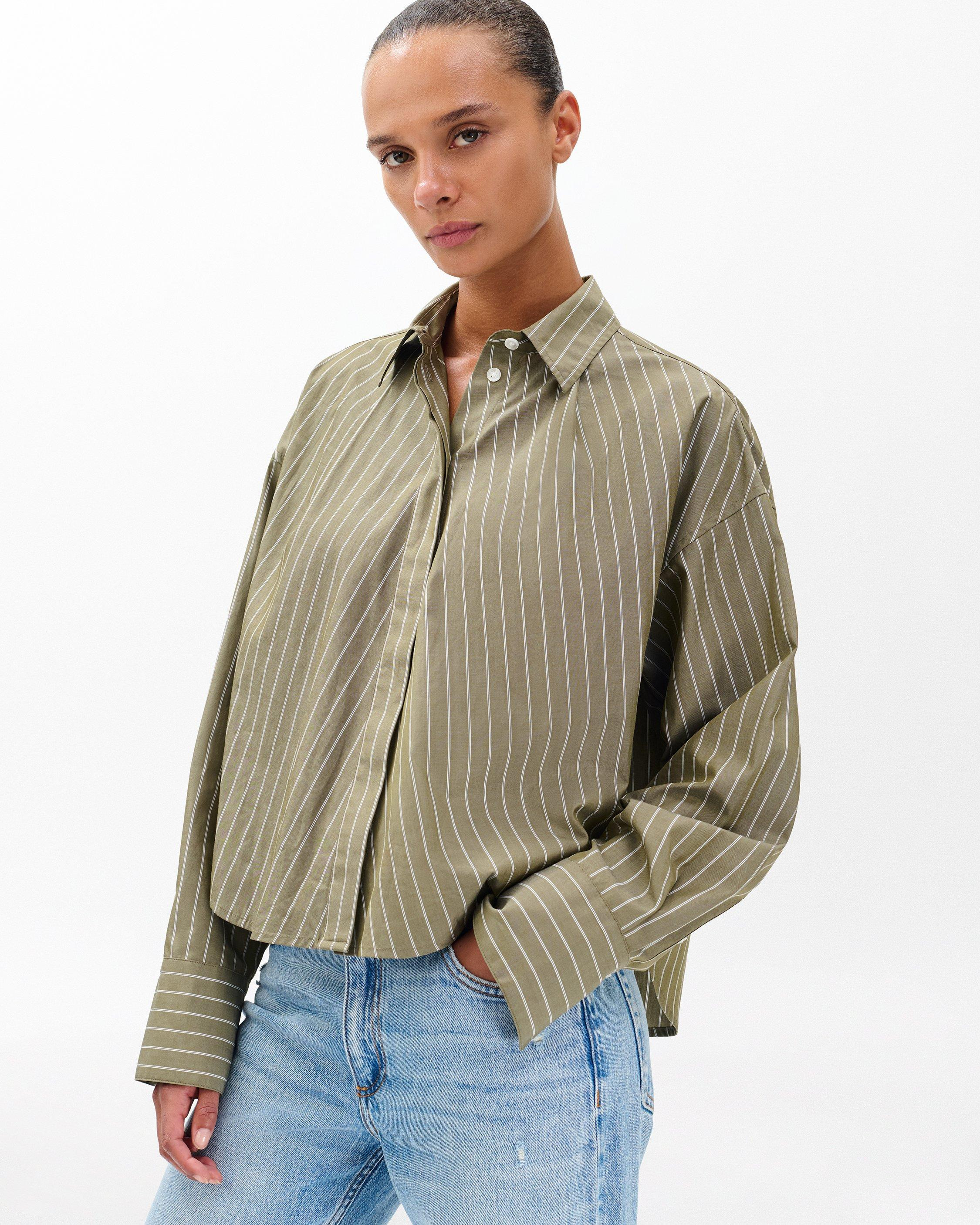 Martha Striped Poplin Shirt - 2