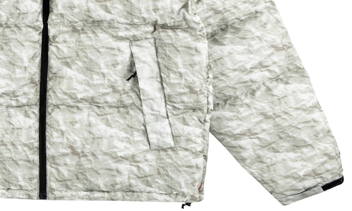 TNF Paper Print Nuptse Jacket - 3