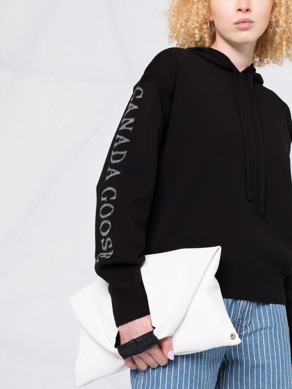 logo-knit hoodie - 5
