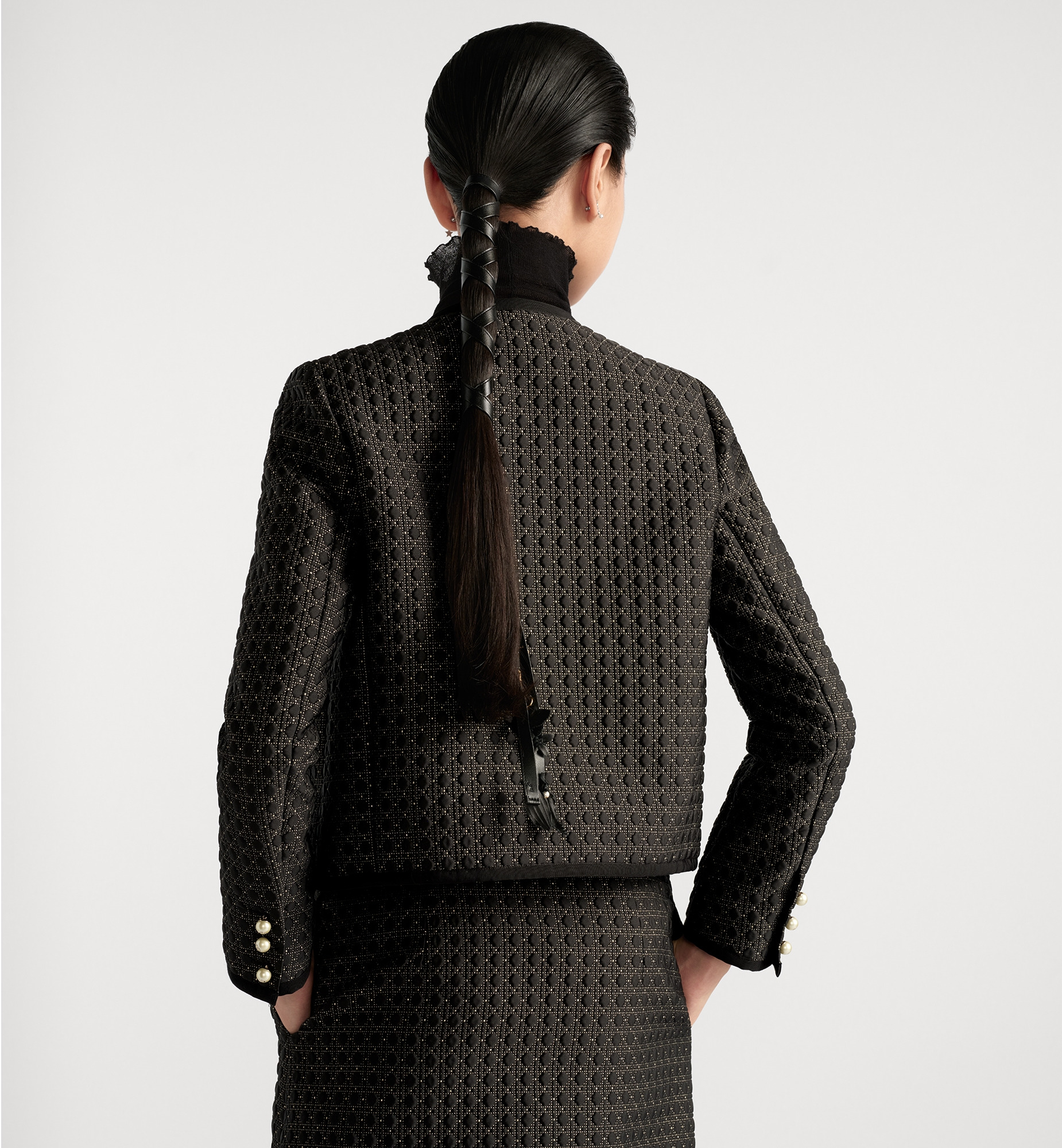 Microcannage Cropped Jacket - 4