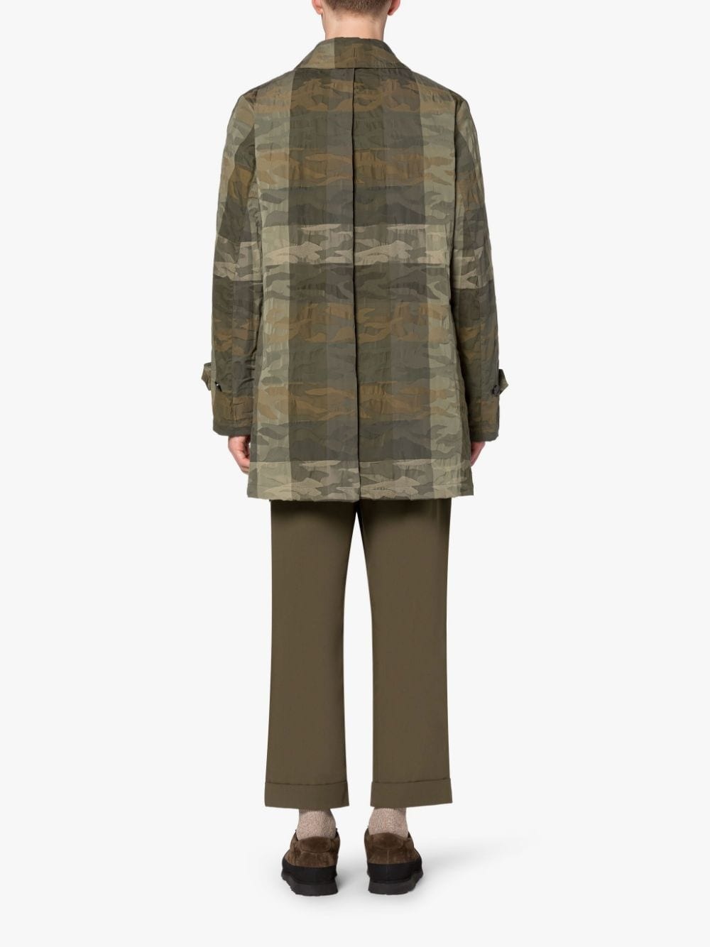 A-LINE TORRENTIAL MILITARY CAMO COTTON BLEND RAINCOAT - 3