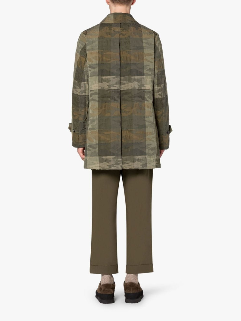 A-LINE TORRENTIAL MILITARY CAMO COTTON BLEND RAINCOAT 3