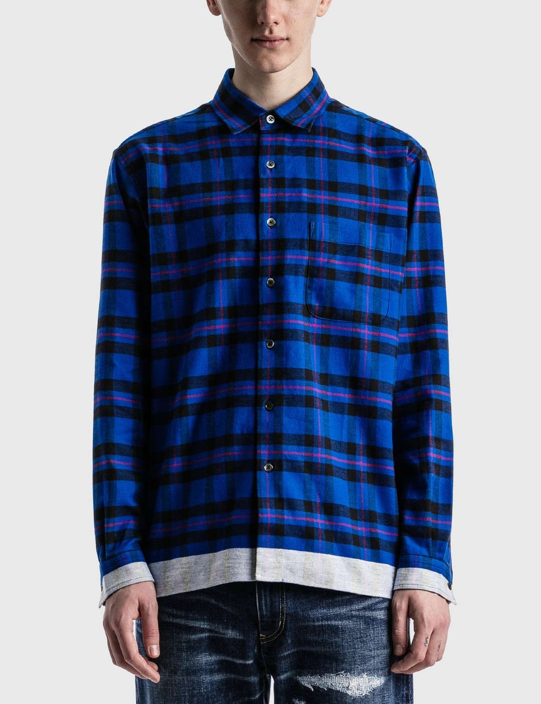 LINE FLANNEL SHIRT - 3