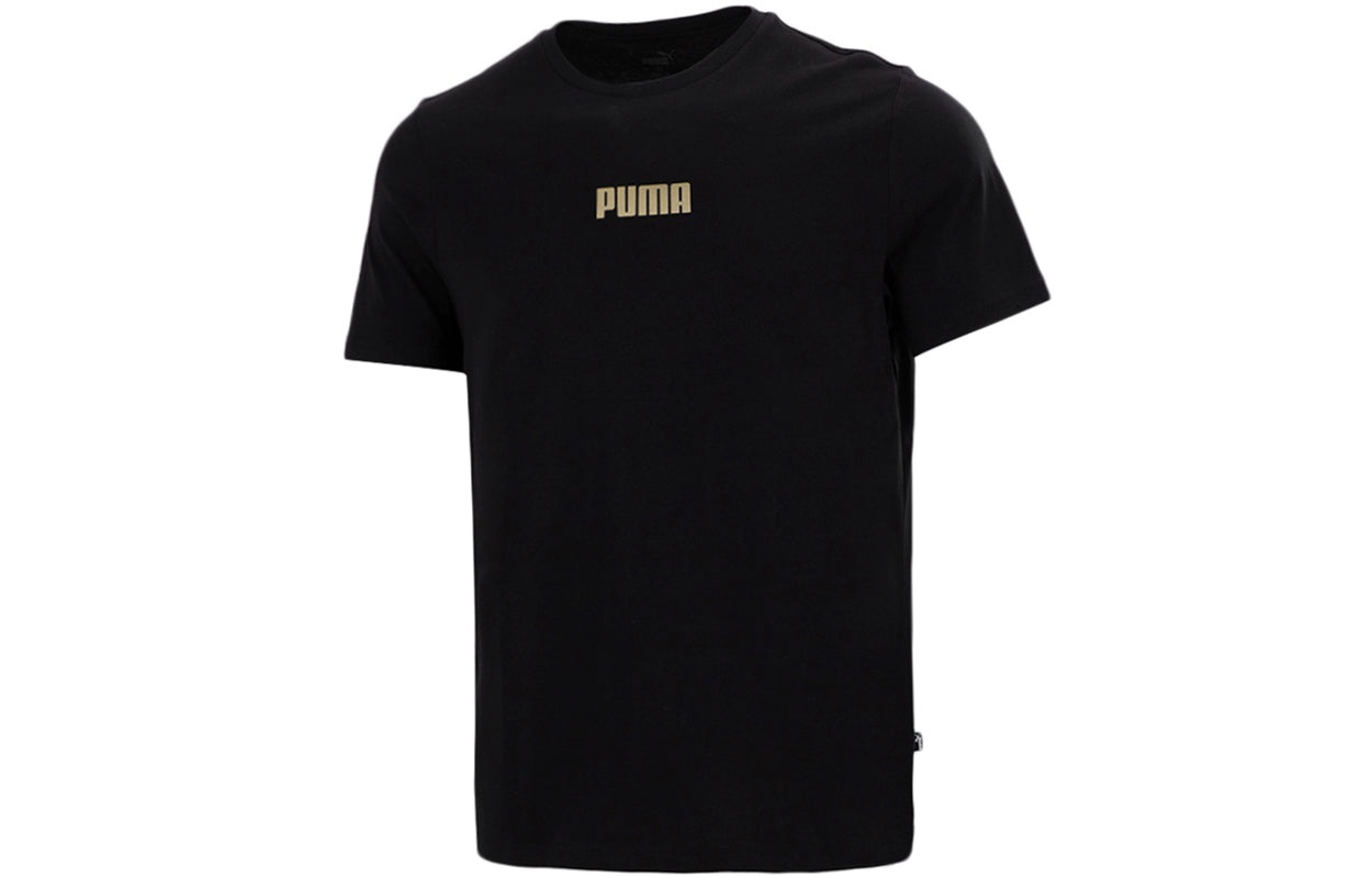 PUMA Alphabet Printing Casual Sports Short Sleeve Black 847651-01 - 1
