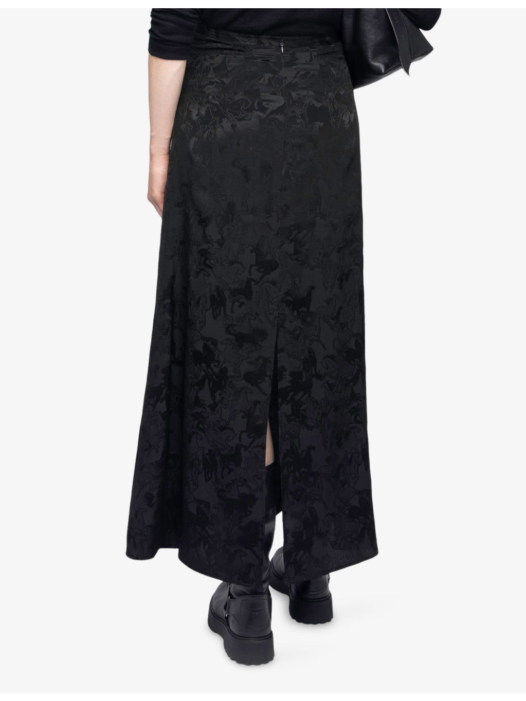 Jimeno Horse-Jacquard Silk Maxi Skirt - 4