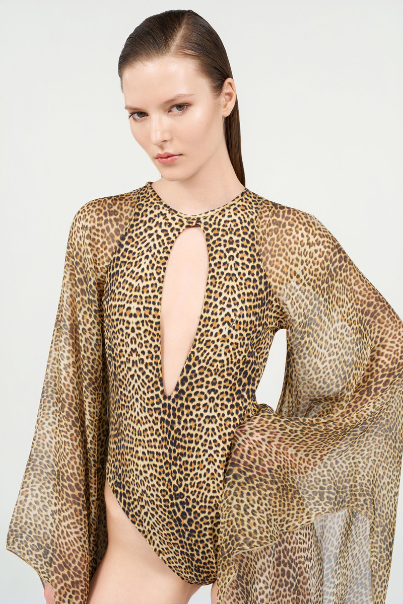 Baby Jaguar Print One-Piece Swimsuit 6