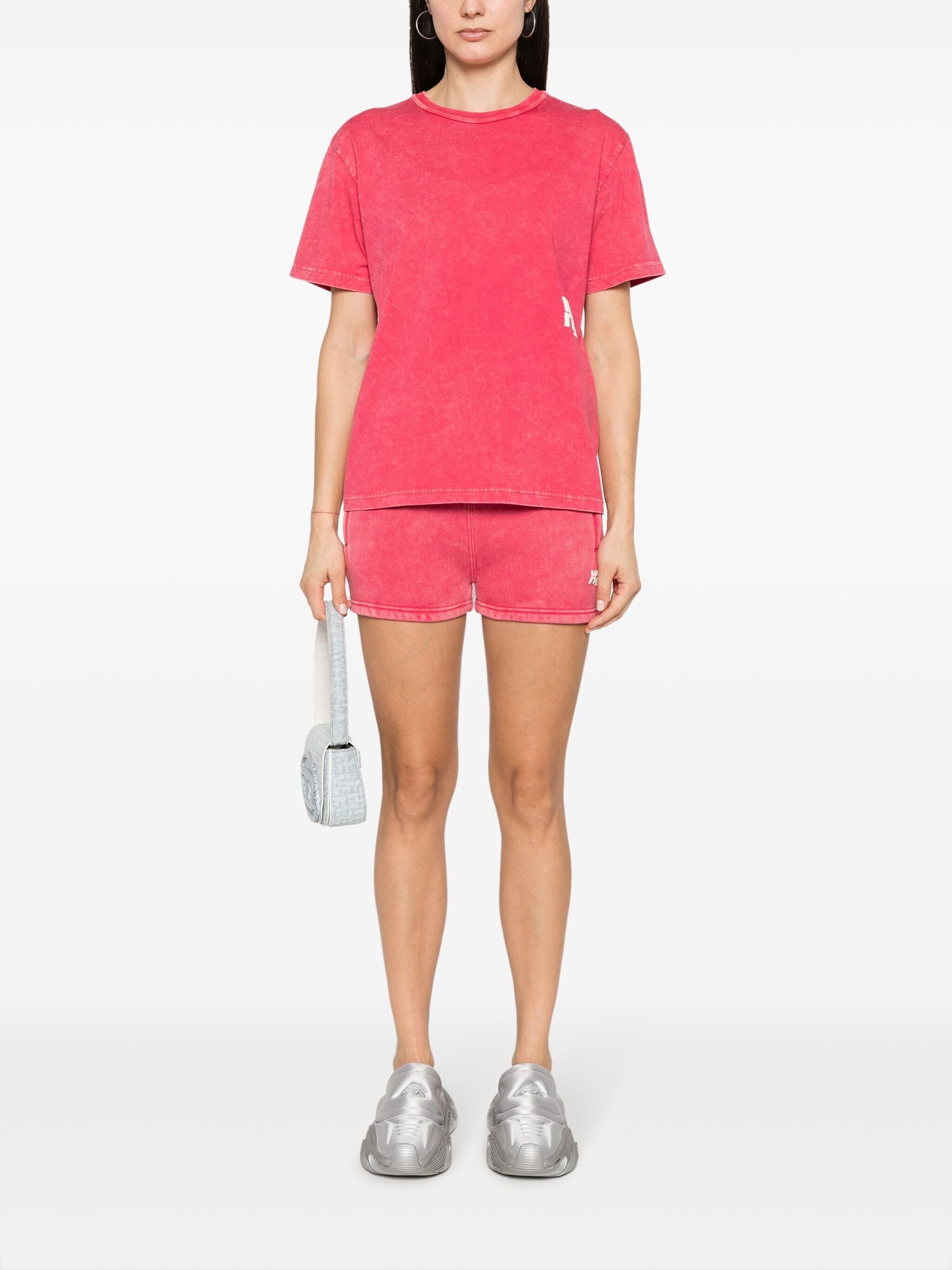 T BY ALEXANDER WANG Women W/ Puff Logo & Bound Neck Essential Jsy SS Tee - 3