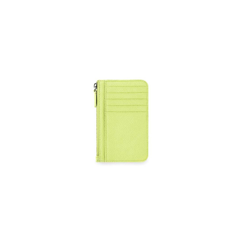 BALENCIAGA Women's Cash Large Long Coin And Card Holder  in Lime outlook