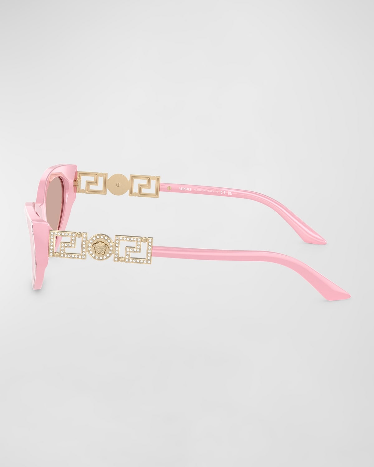 Bright Greca Embellished Cat-Eye Sunglasses - 2