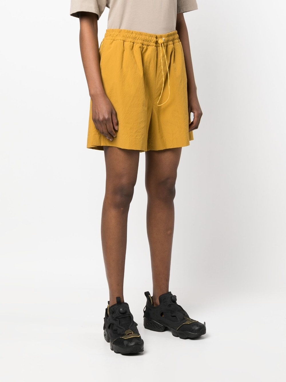 elasticated-waistband shorts - 3