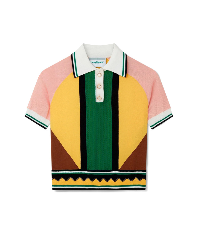 Graphic Panelled Polo 1