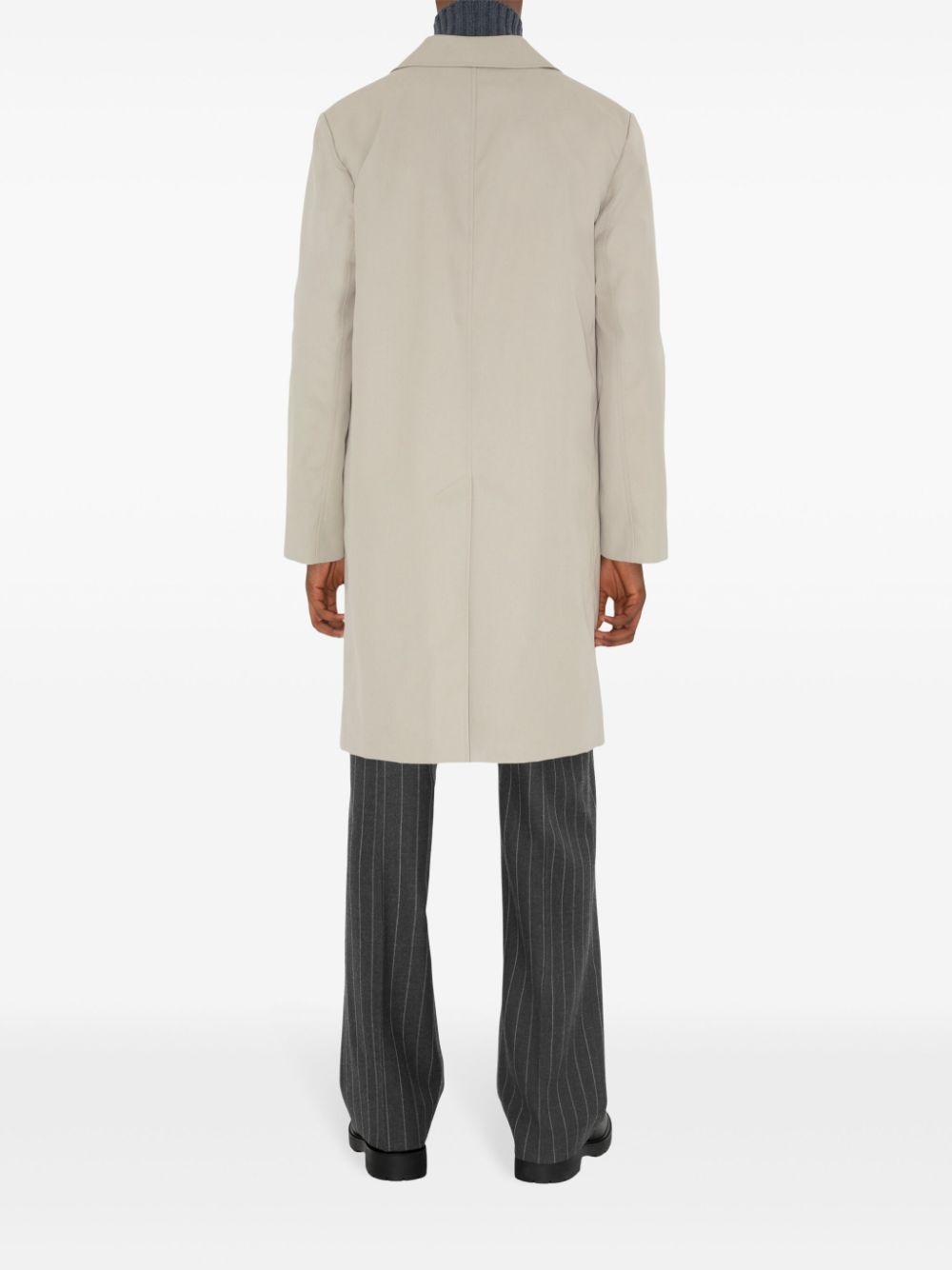 cotton-blend coat - 3