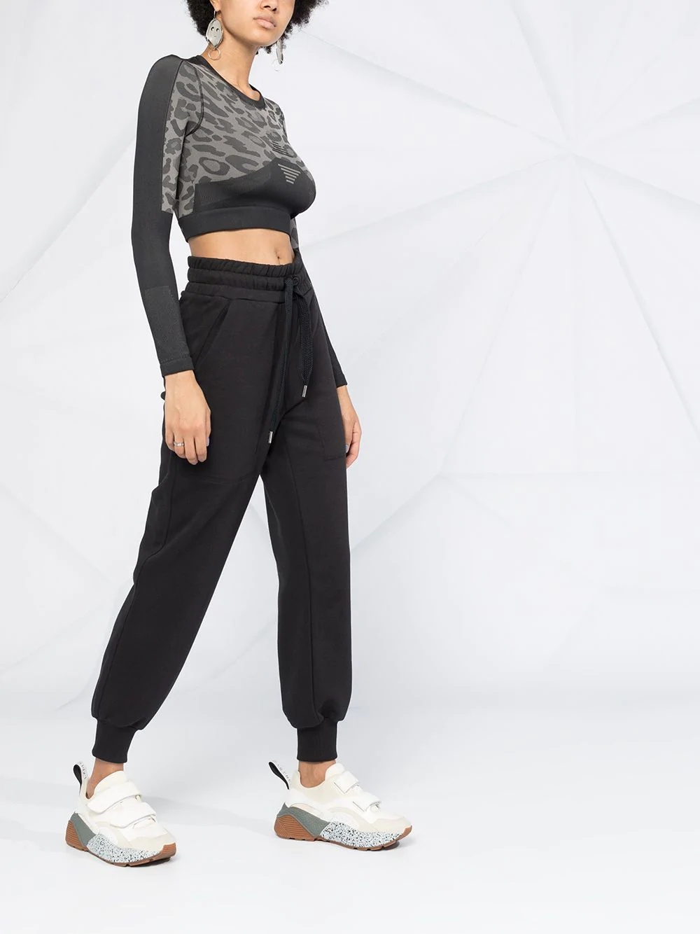 tapered track pants - 6