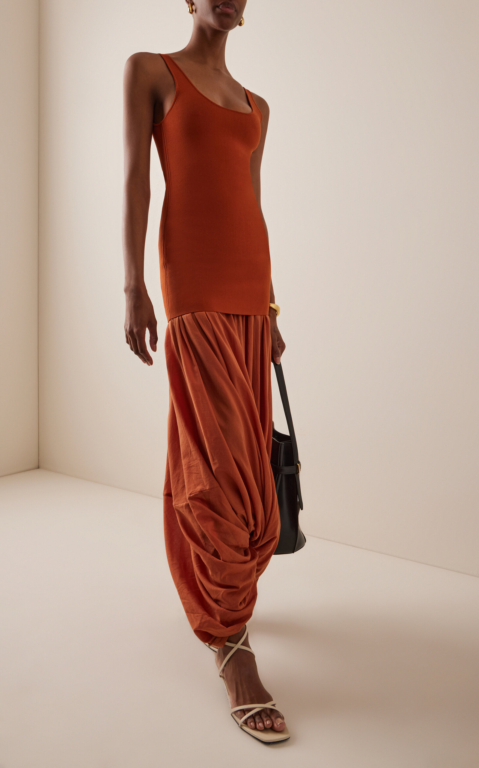 Cocoon Jersey Dress orange - 2