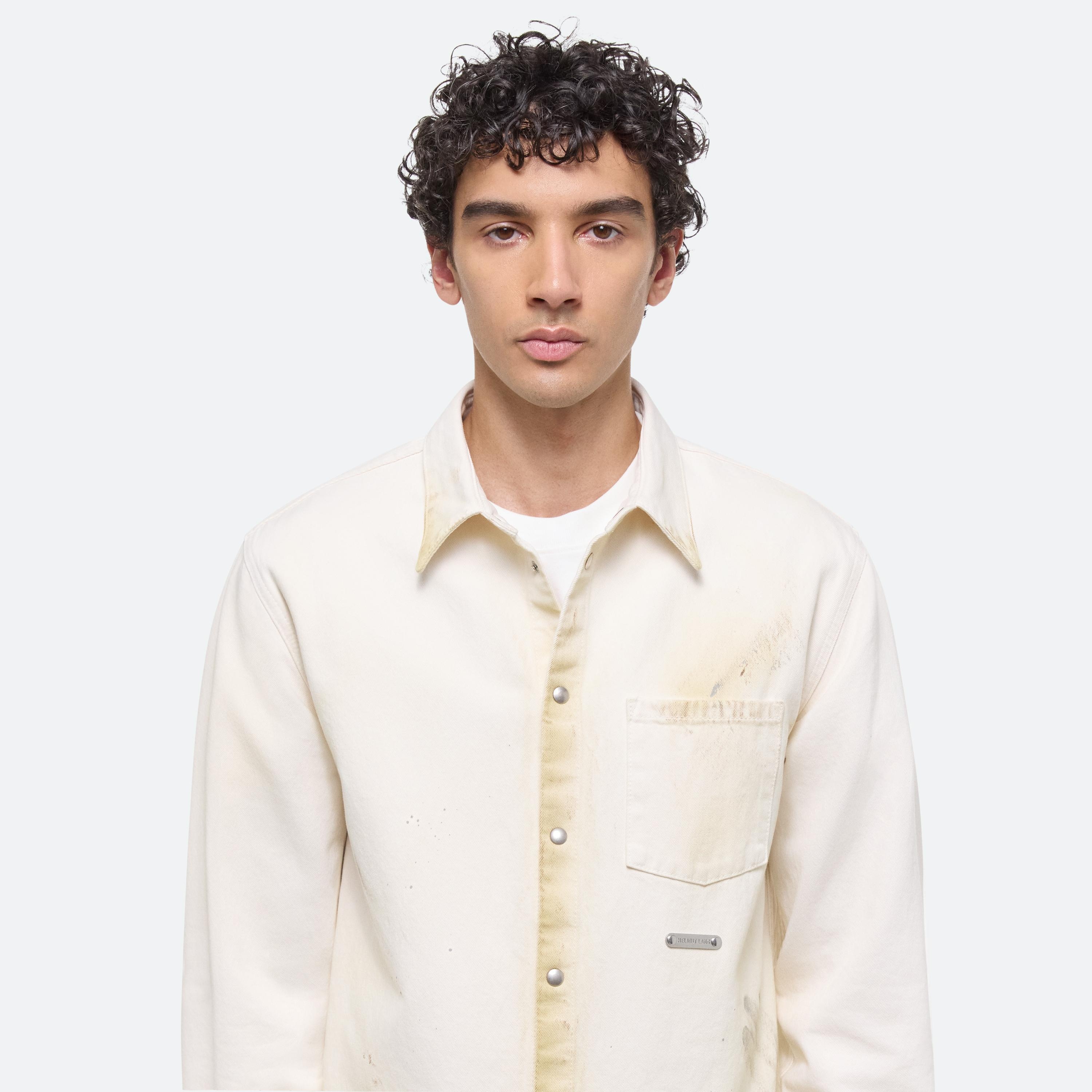 PAINTED ECRU SHIRT - 5