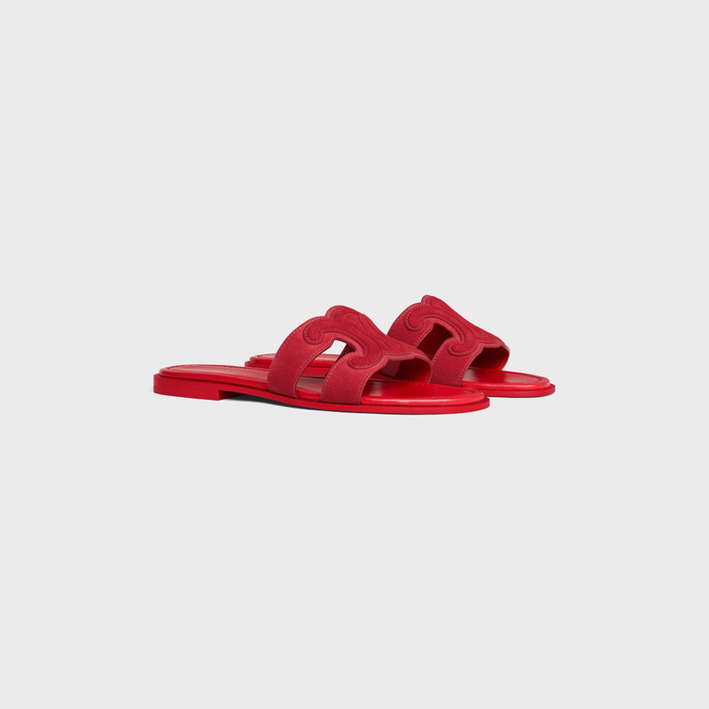 CELINE MARINA TRIOMPHE MULE IN SUEDE CALFSKIN outlook