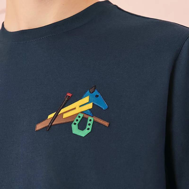 Leather detail t-shirt 3