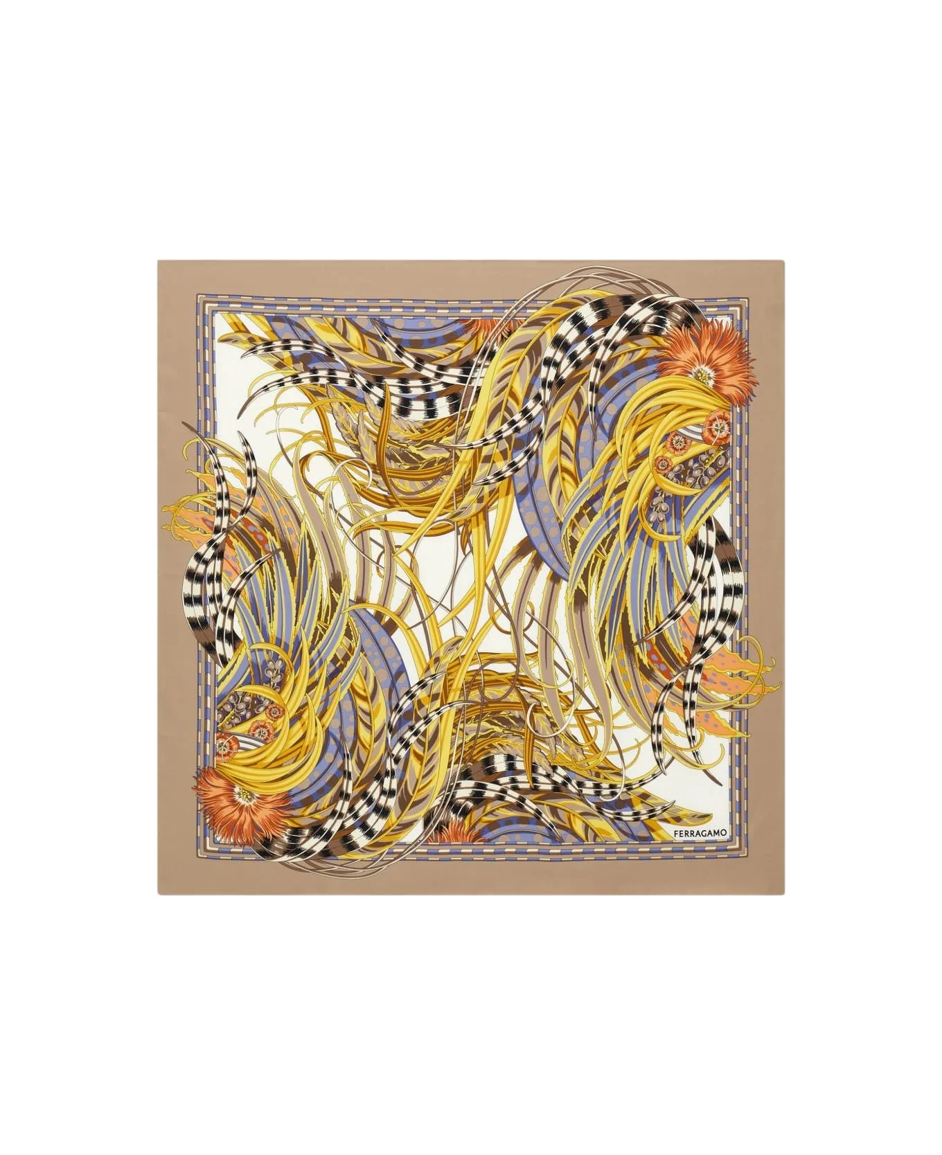 Printed Silk Foulard - 1