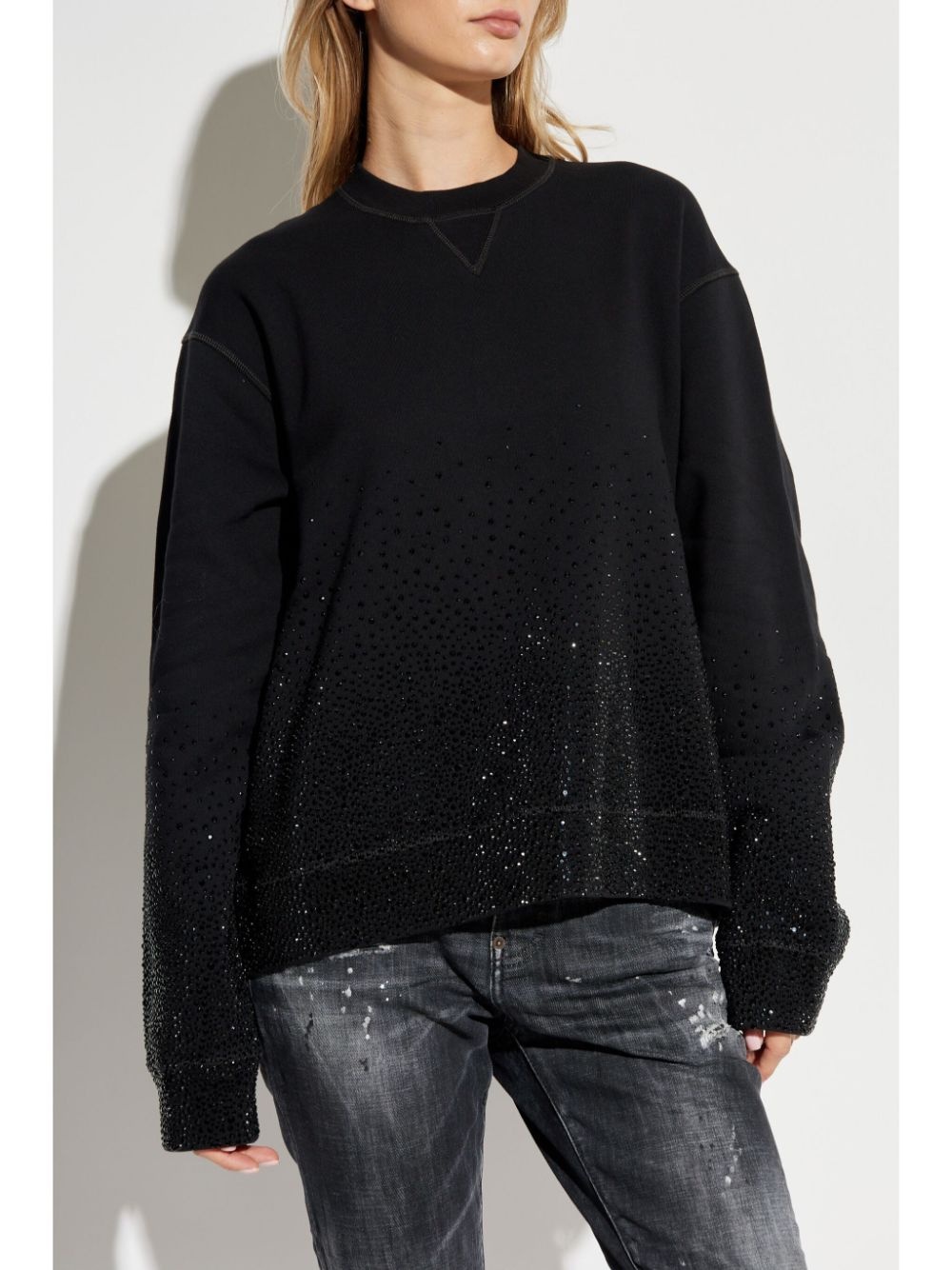 rhinestone-embellished sweatshirt - 3