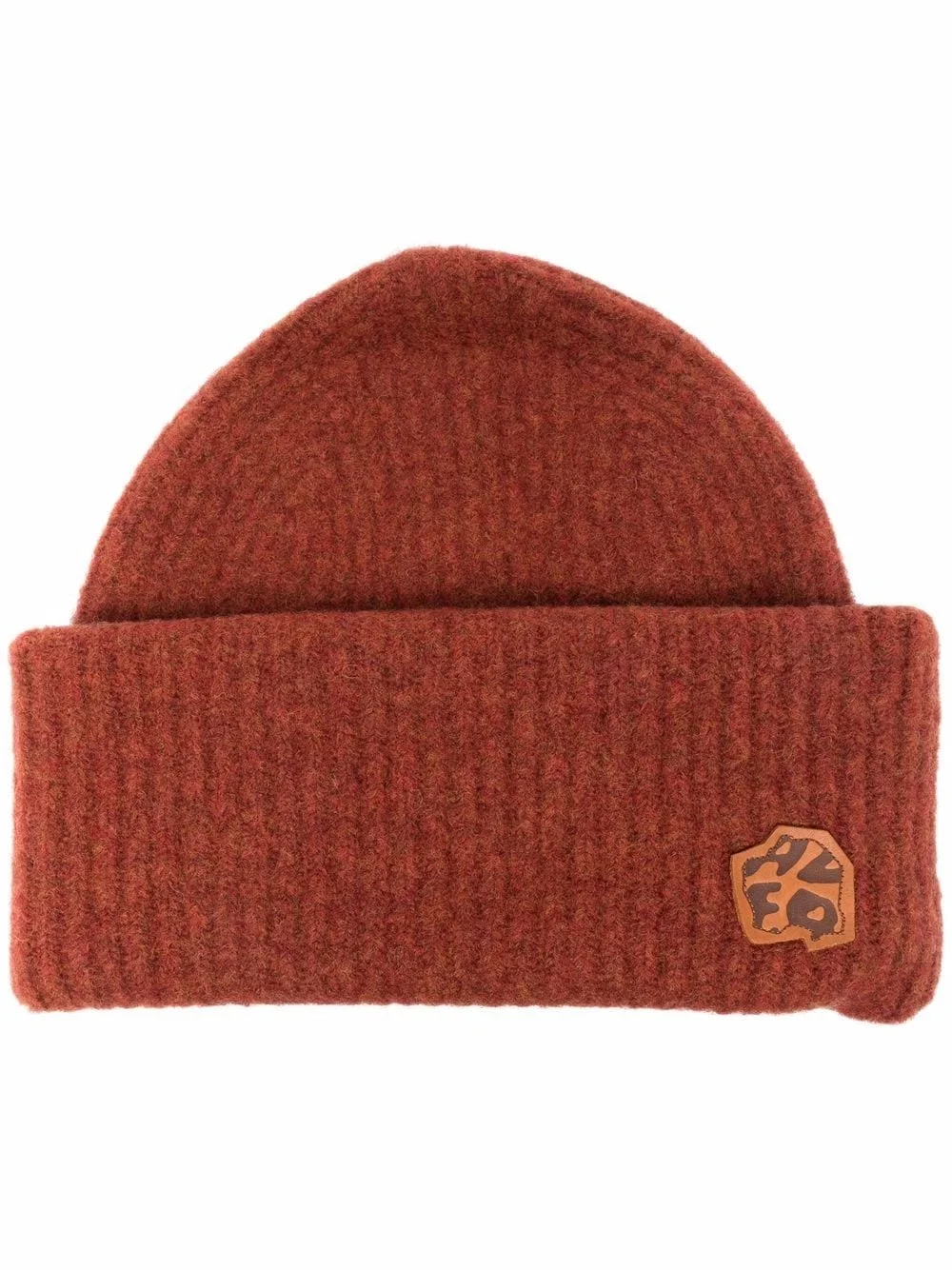 ribbed knit beanie - 1