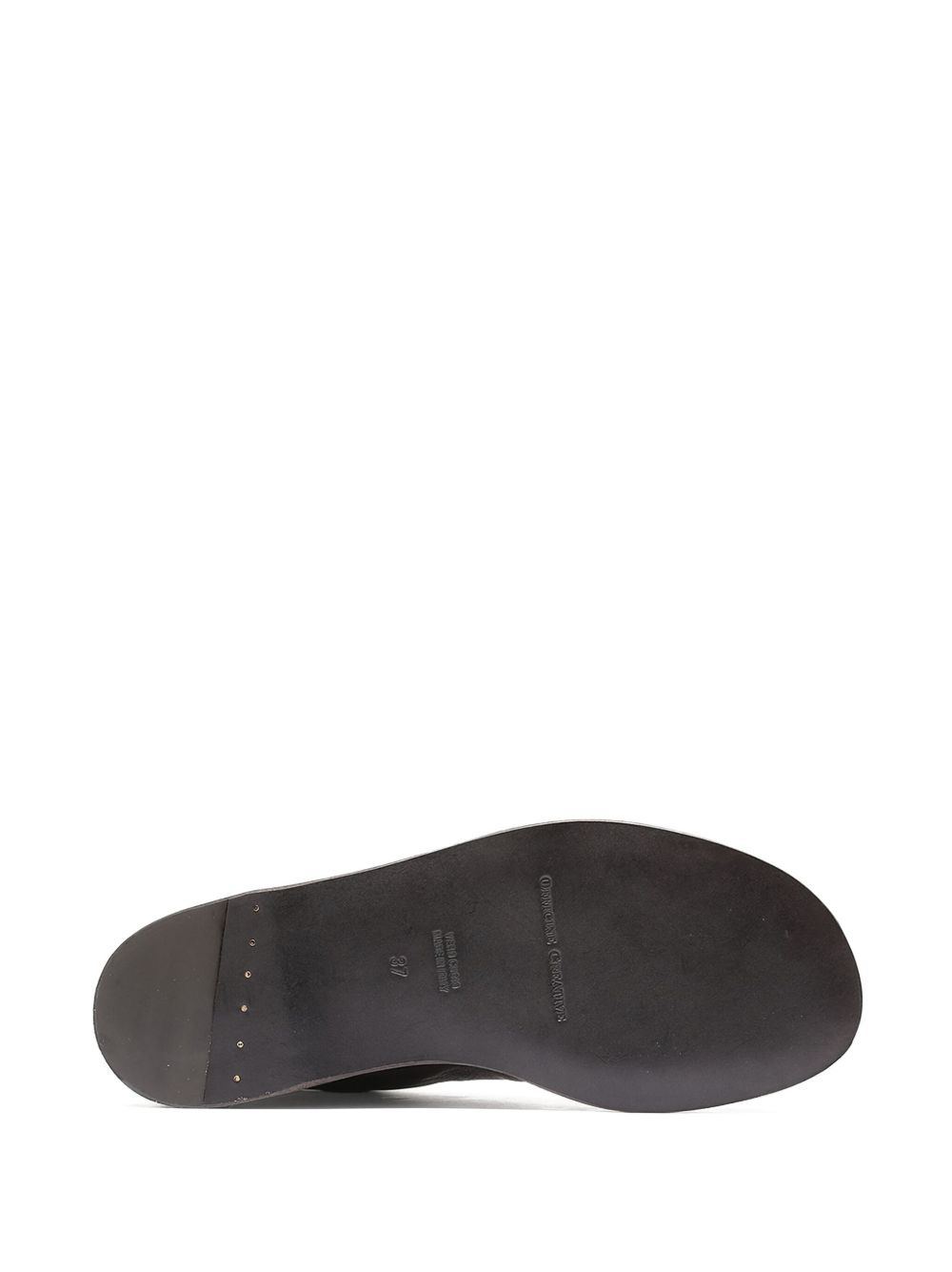 leather cross-strap sandals - 3