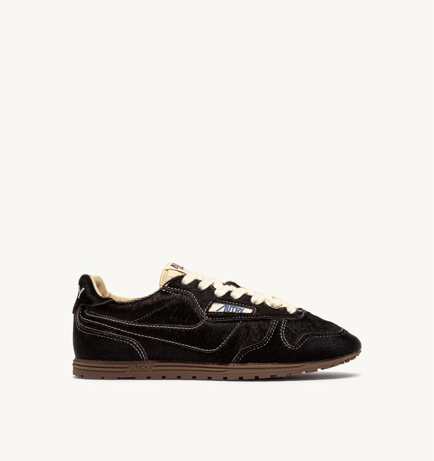 WINDSPIN SNEAKERS IN BROWN PONY SKIN EFFECT MATERIAL - 1