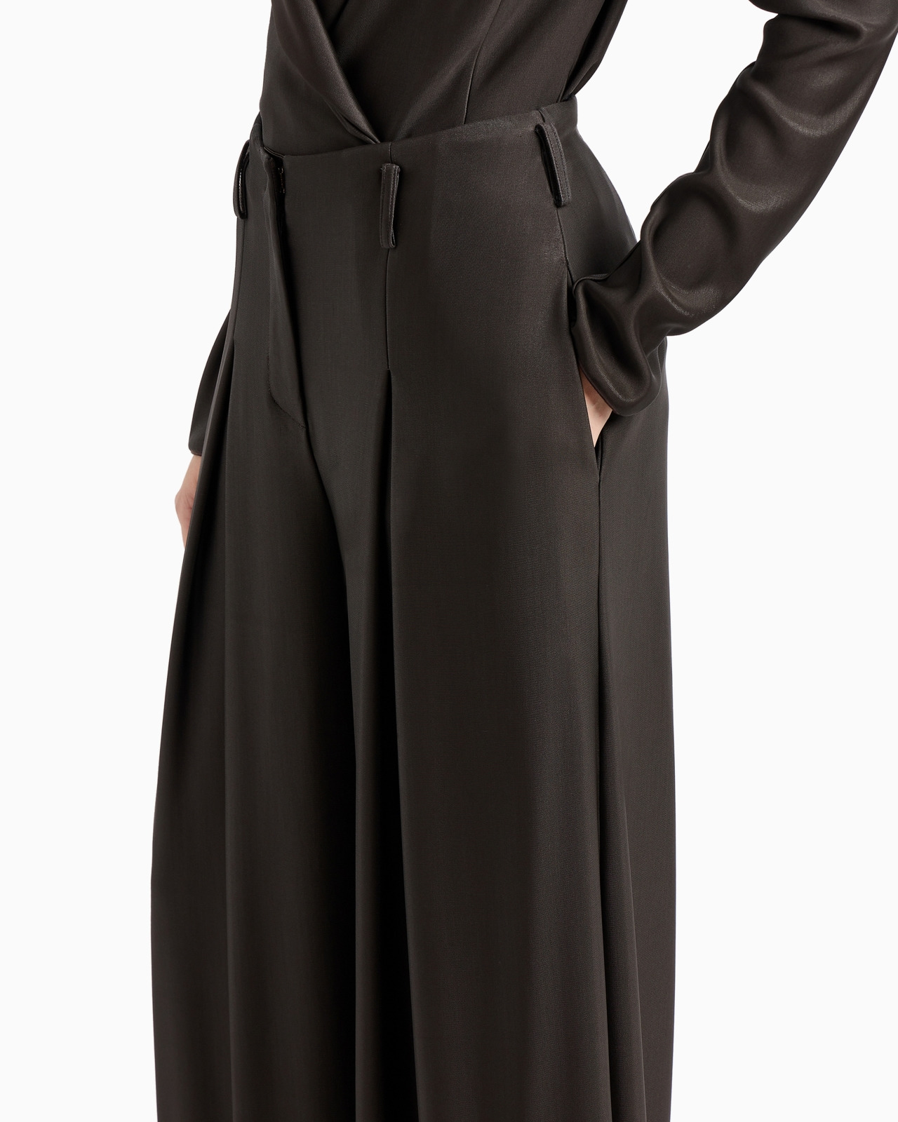 ASV wide trousers with pleats in double viscose jersey - 5