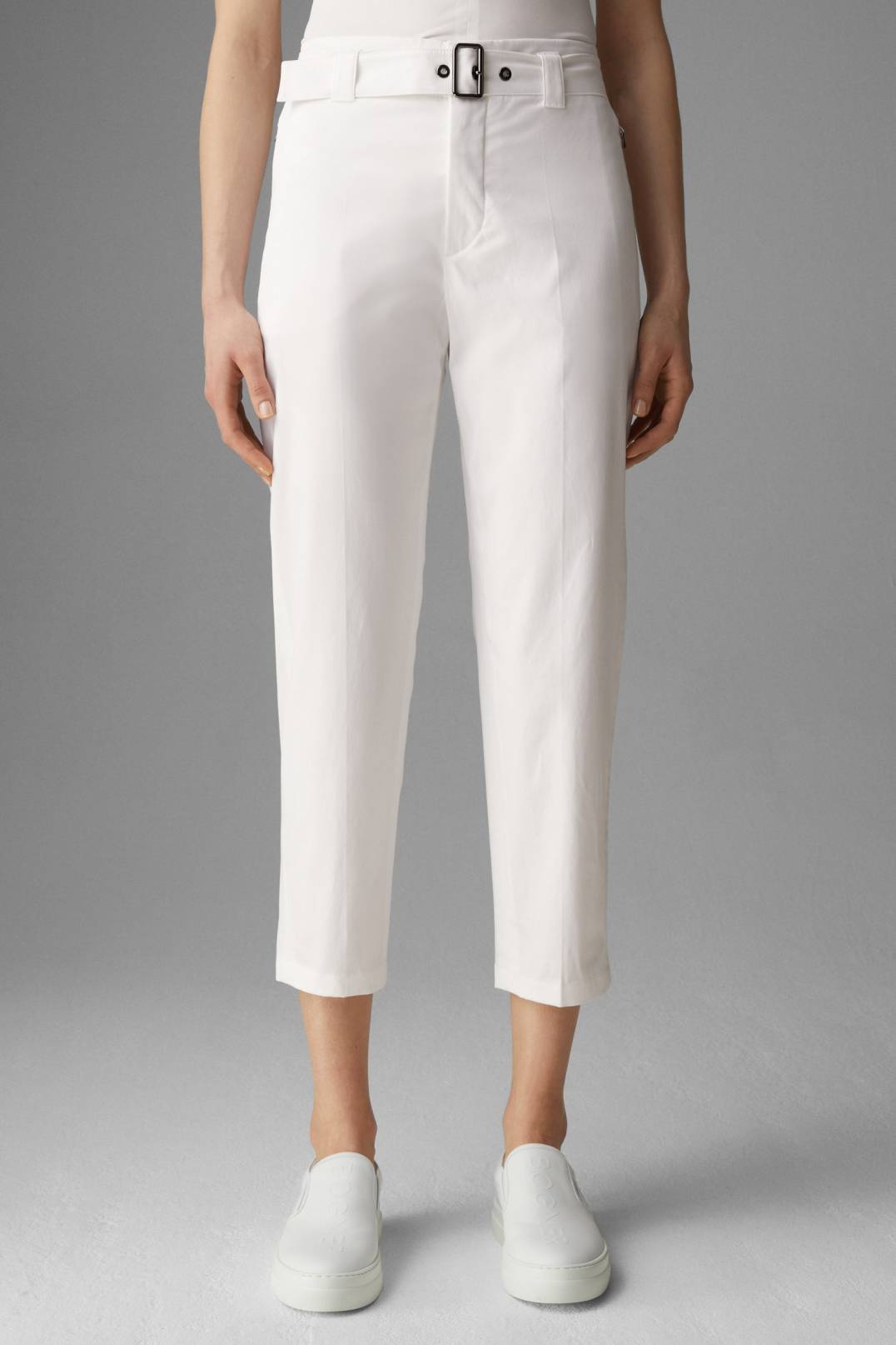MARYAN 7/8 TROUSERS IN WHITE - 2