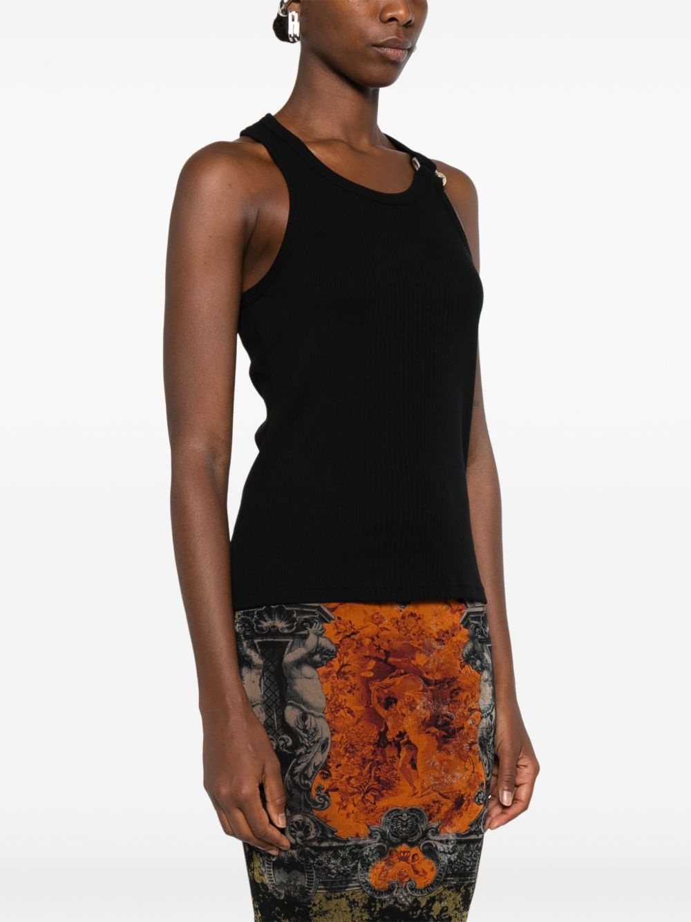 sleeveless ribbed top - 3
