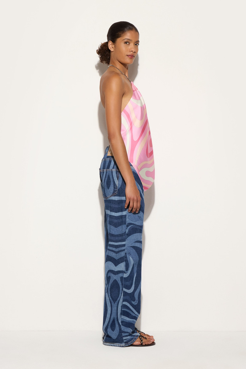 MARMO PRINT SILK TOP 3