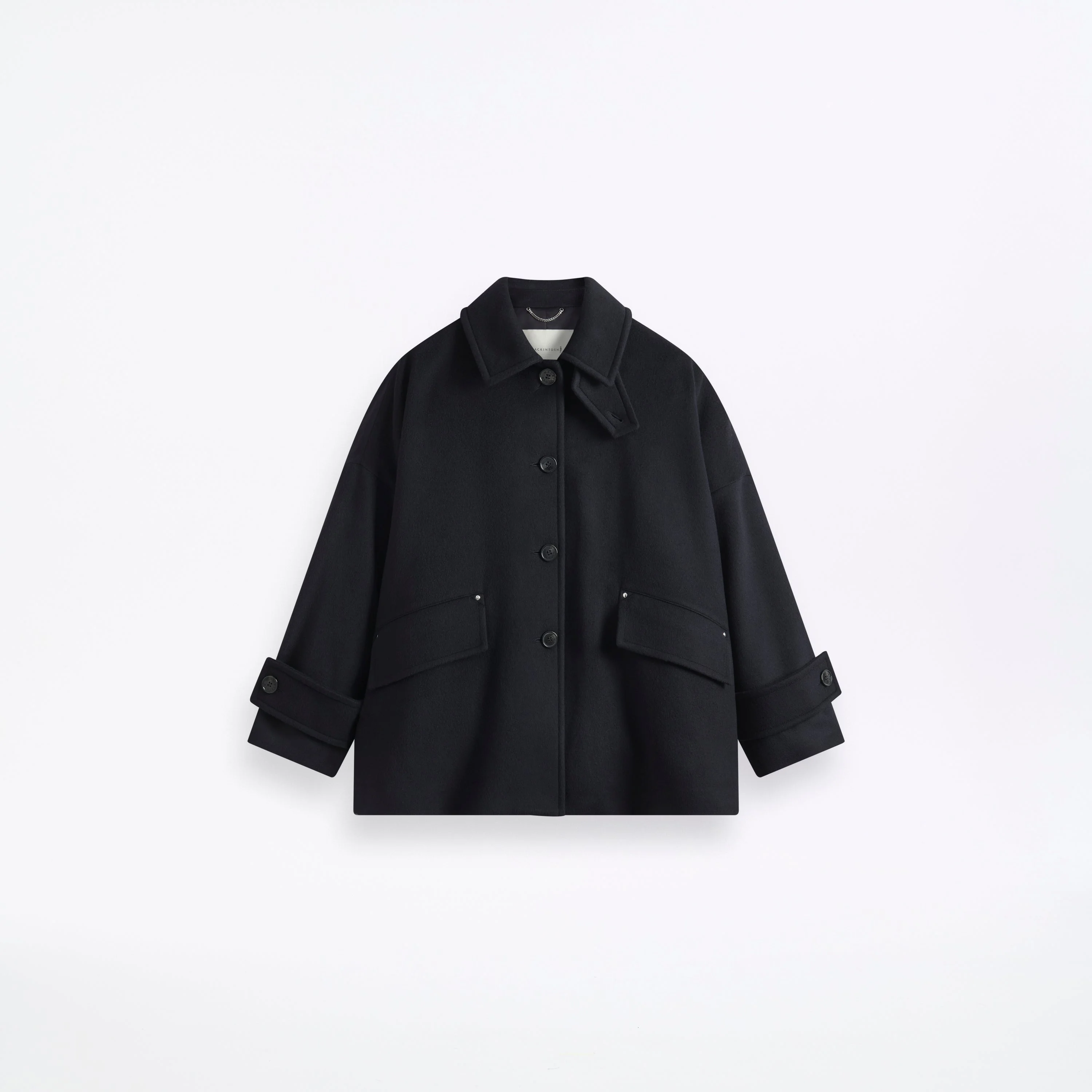 Humbie Wool Cashmere Blend Short Coat - 1