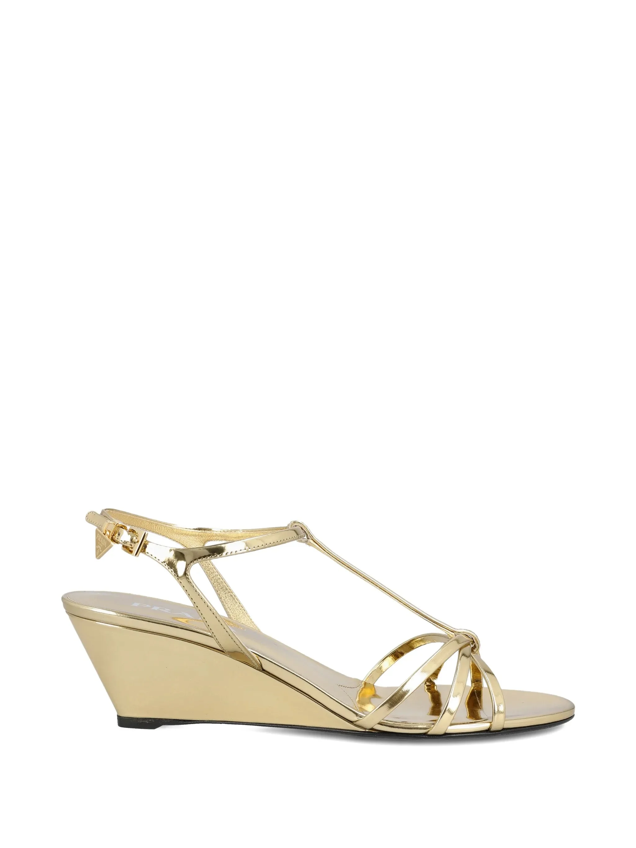 Prada Leather T-strap Sandals - 1