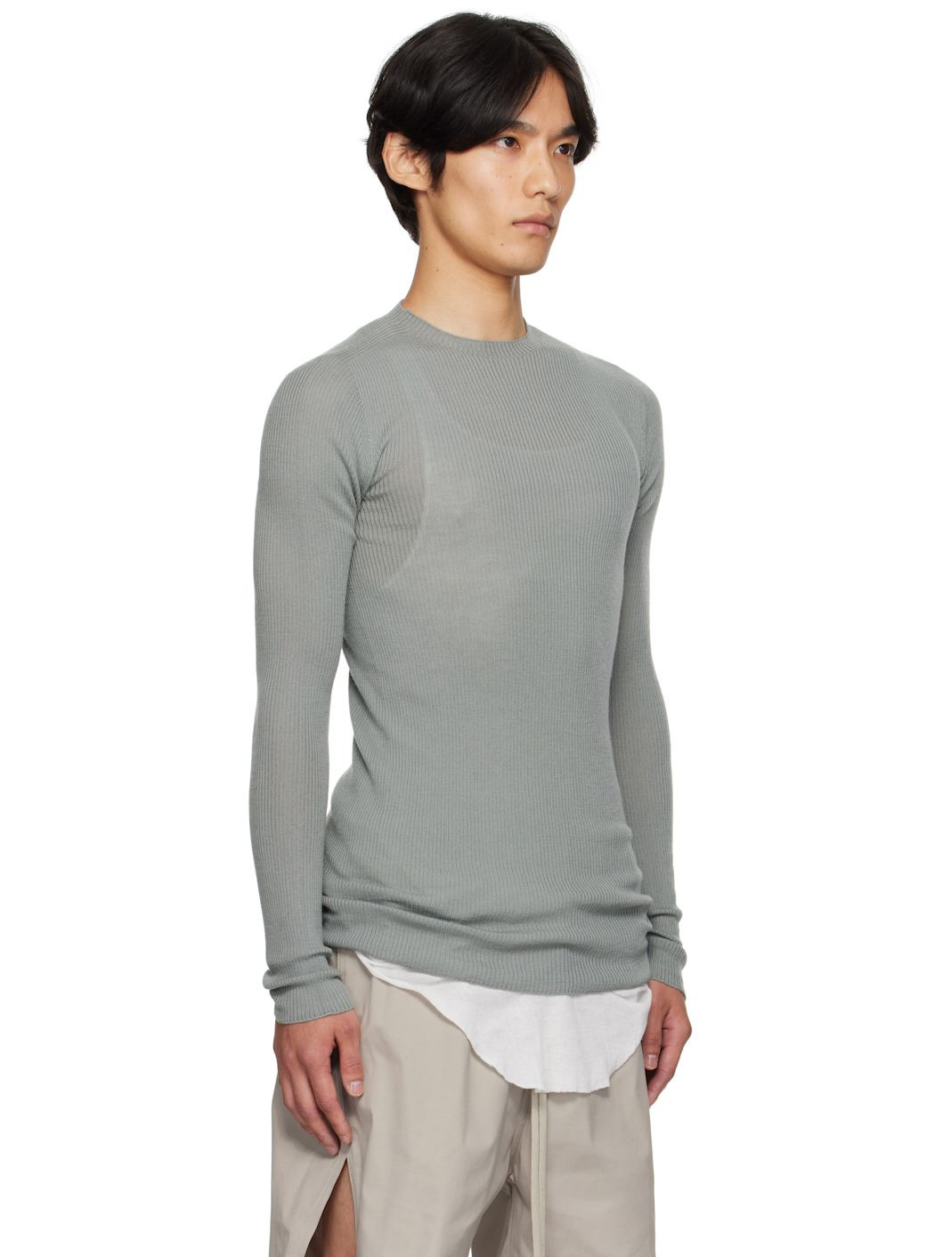 Blue Concordians Ribbed Round Neck Sweater - 2