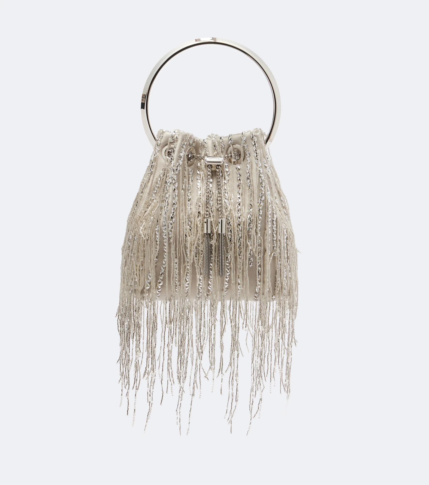 Bon Bon embellished satin bucket bag - 1