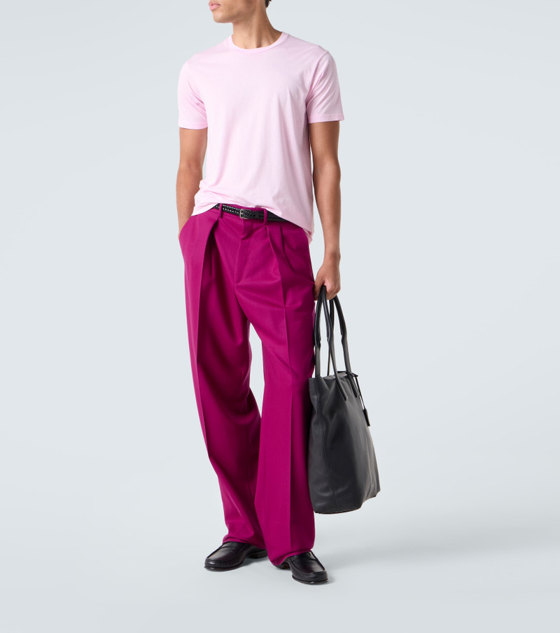 TOM FORD Cotton and silk jersey T-shirt outlook